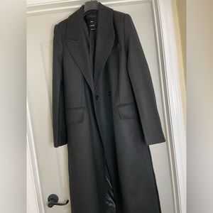 Mango Long coat with lapels
